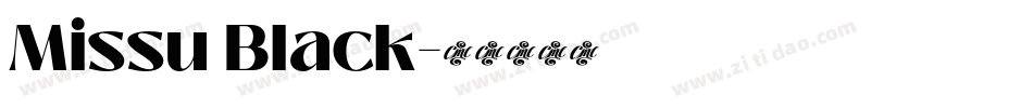 Missu Black字体转换